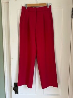 Pink Extra High-Waisted Taylor Wide-Leg Trouser Pants | Old Navy | S Petite
